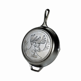 Lodge Cast Iron Wildlife Series 10.25 Inch Skillet, Deer Cookware holiday sale