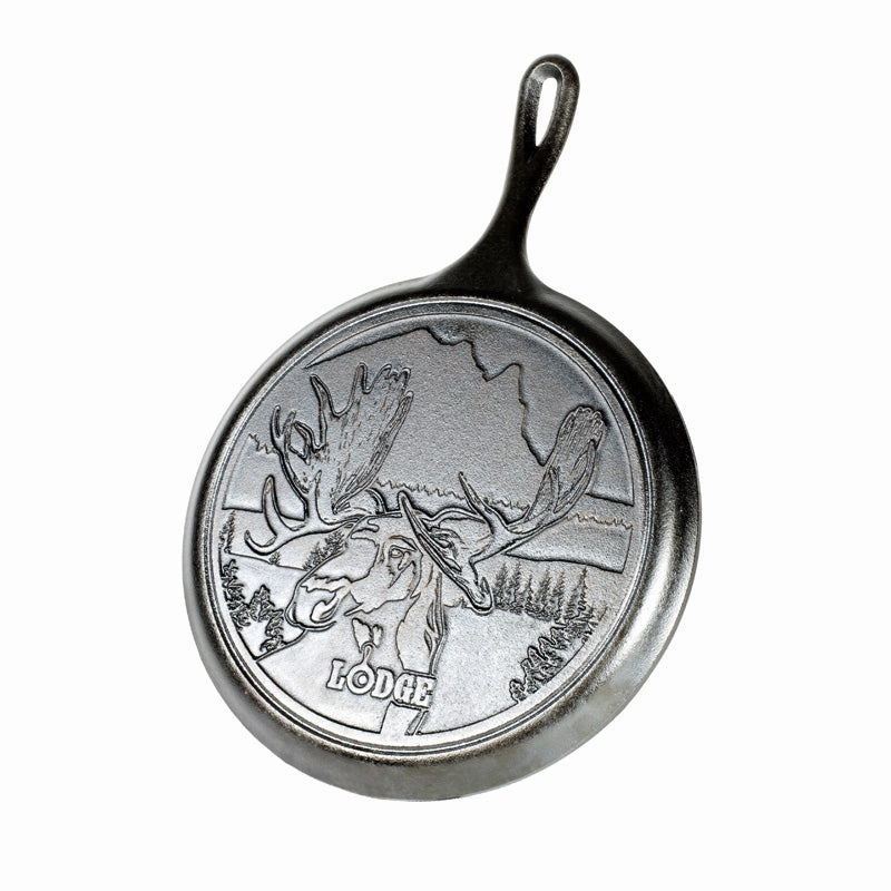 Lodge Cast Iron Wildlife Series 10.5 Inch Griddle, Moose Cookware online kitchen sale
