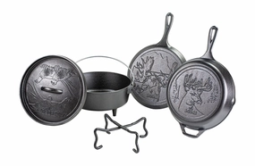 Lodge Cast Iron Wildlife Series 5 Piece Cookware Set Bakeware online promo