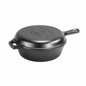 Lodge Yellowstone 3.2 Quart Cast Iron Bucking Bronco Combo Cooker, 10.25 Inch Diameter Cookware online kitchen sale