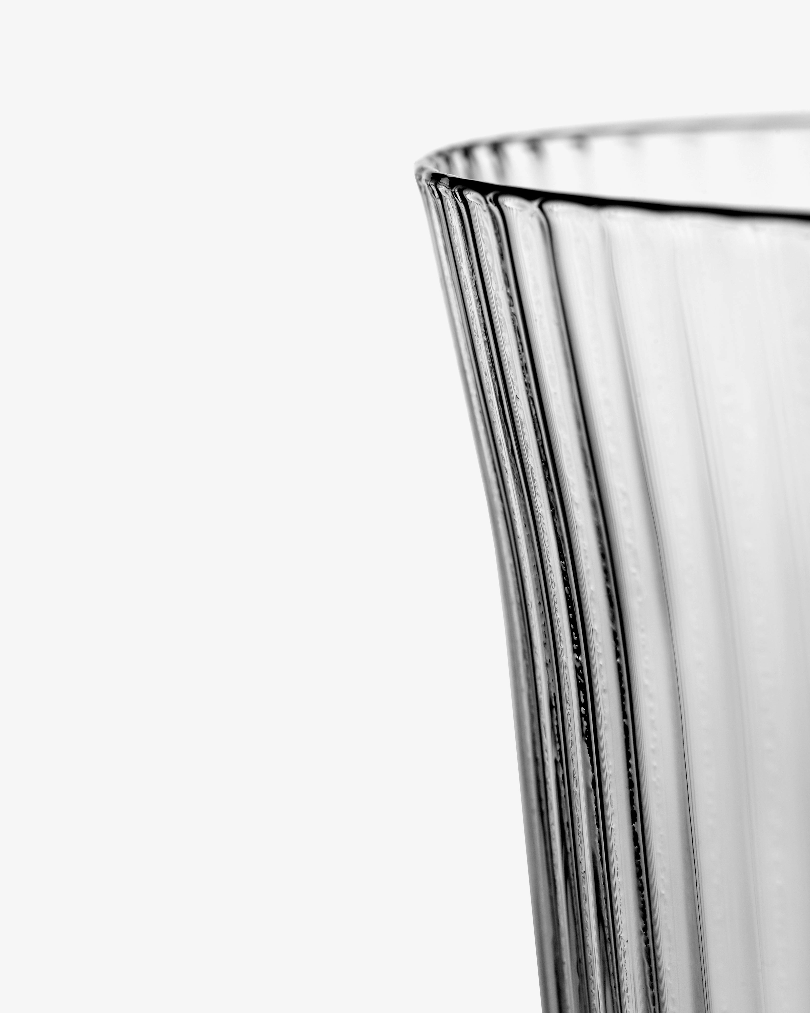 Longdrink transparent ribbed glass Inku Glassware Tableware discount