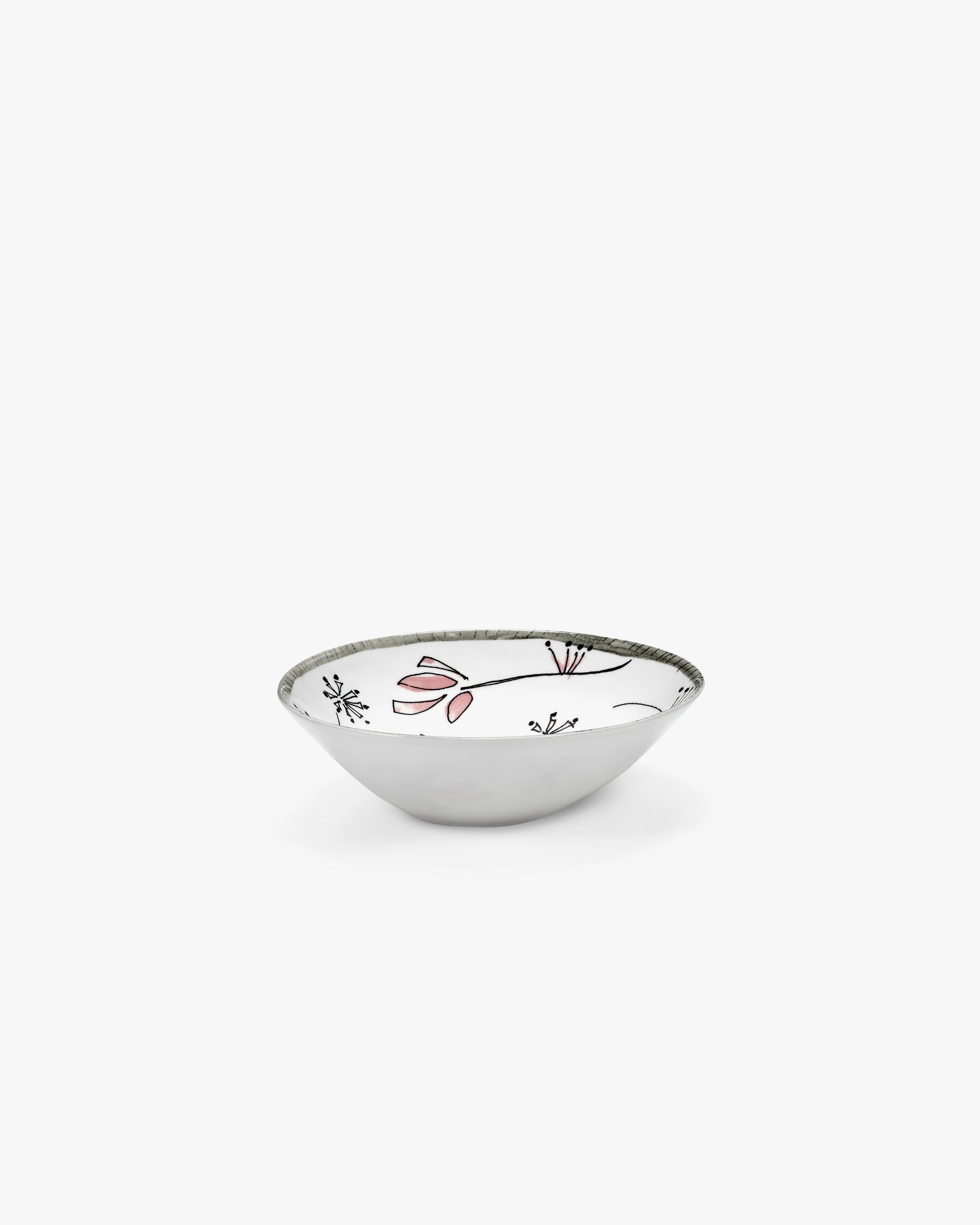Low bowl M Fiore rosa Midnight Flowers Dinnerware tableware outlet