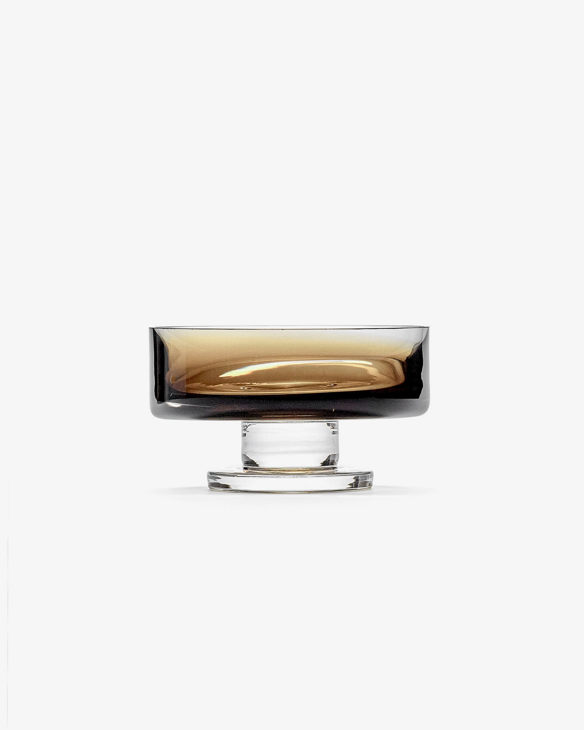 Low Bowl on Foot M Amber Zuma Glassware Tableware discount