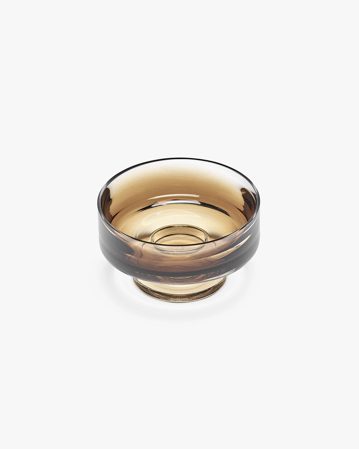 Low Bowl on Foot M Amber Zuma Glassware Tableware discount