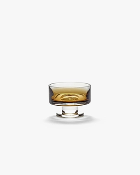 Low Bowl on Foot S Amber Zuma Glassware Tableware hot sale
