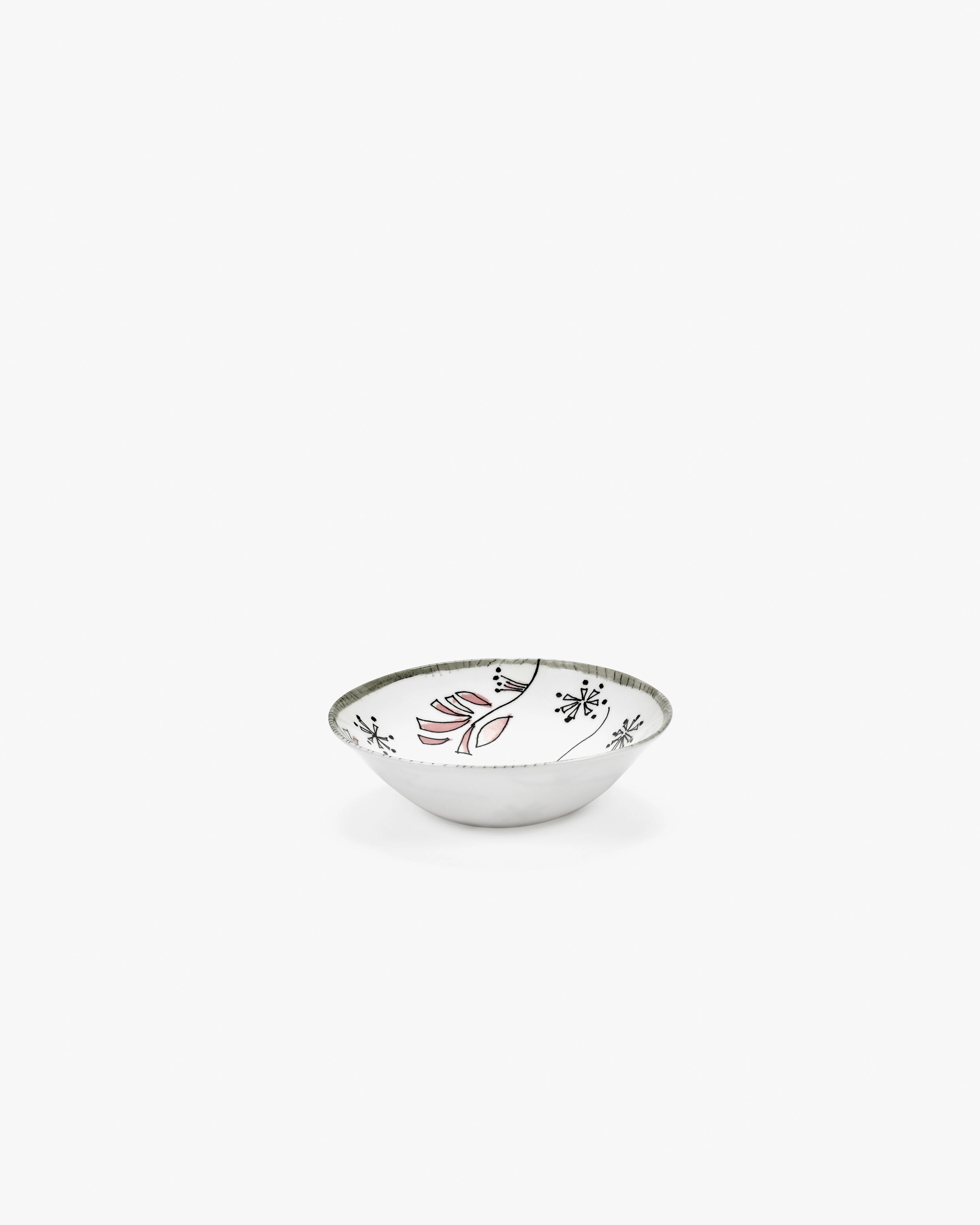 Low bowl S Fiore rosa Midnight Flowers Dinnerware tableware outlet