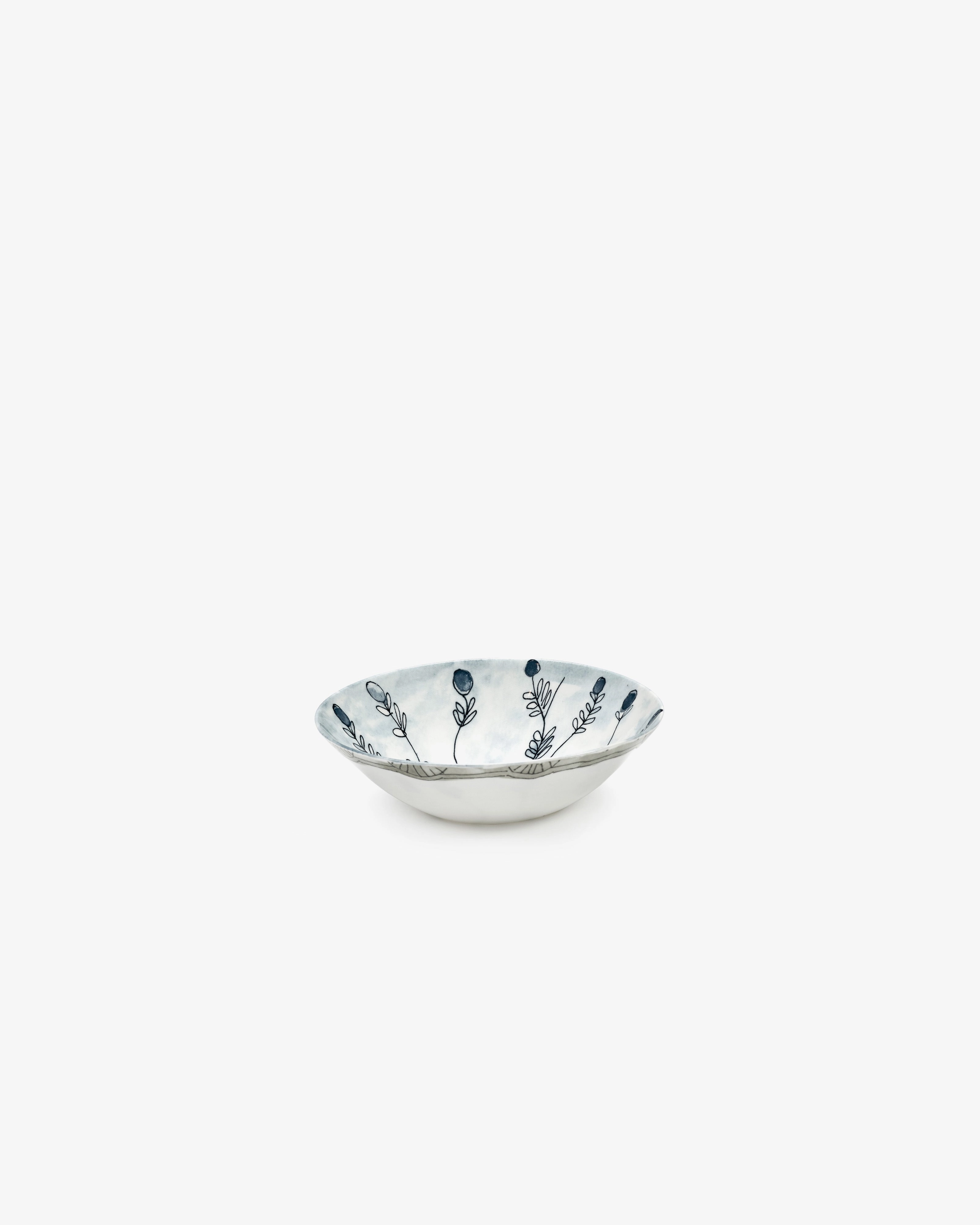 Low bowl S Mirtillo tea Midnight Flowers Dinnerware tableware outlet