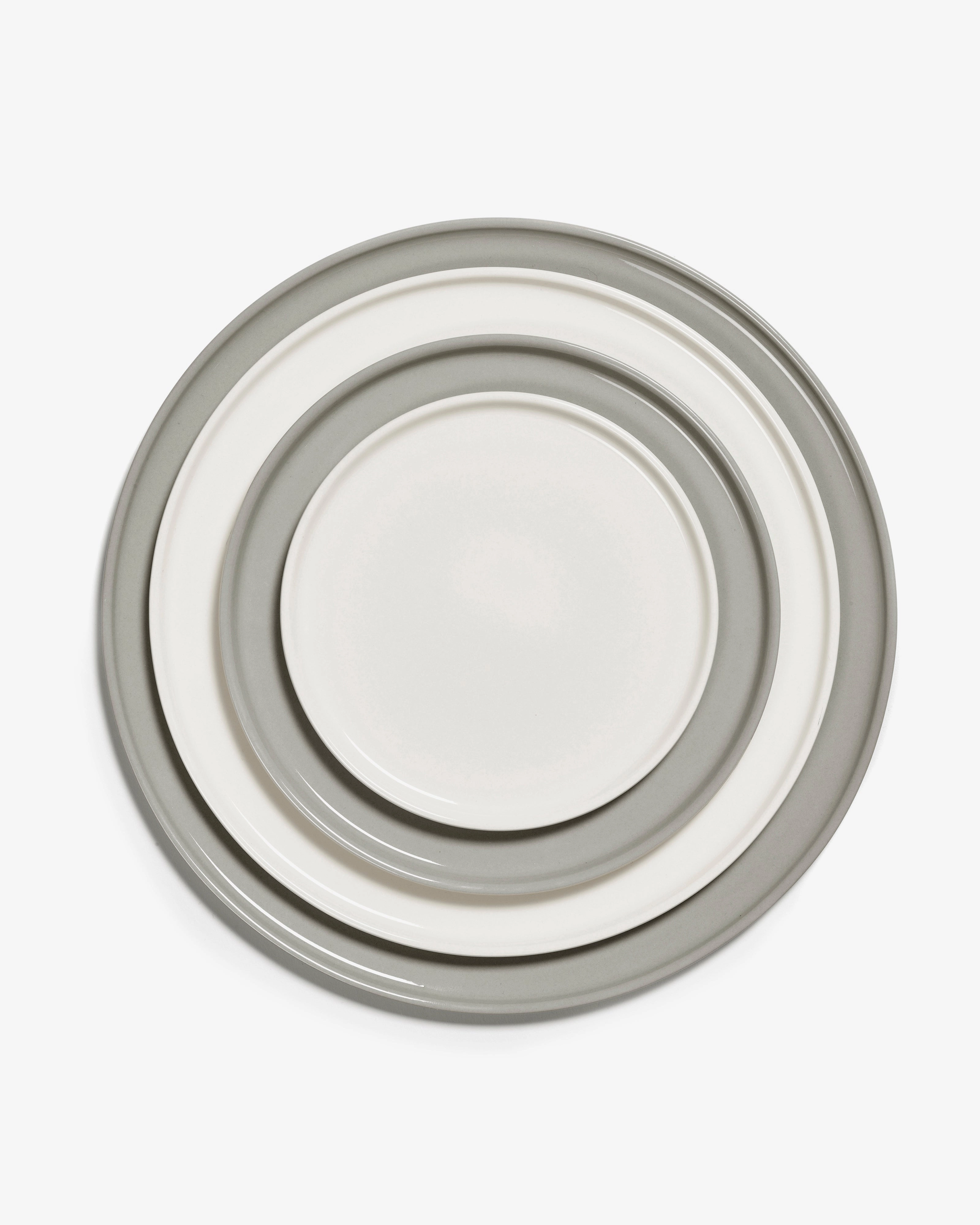 Low dinner plate ivory Cena