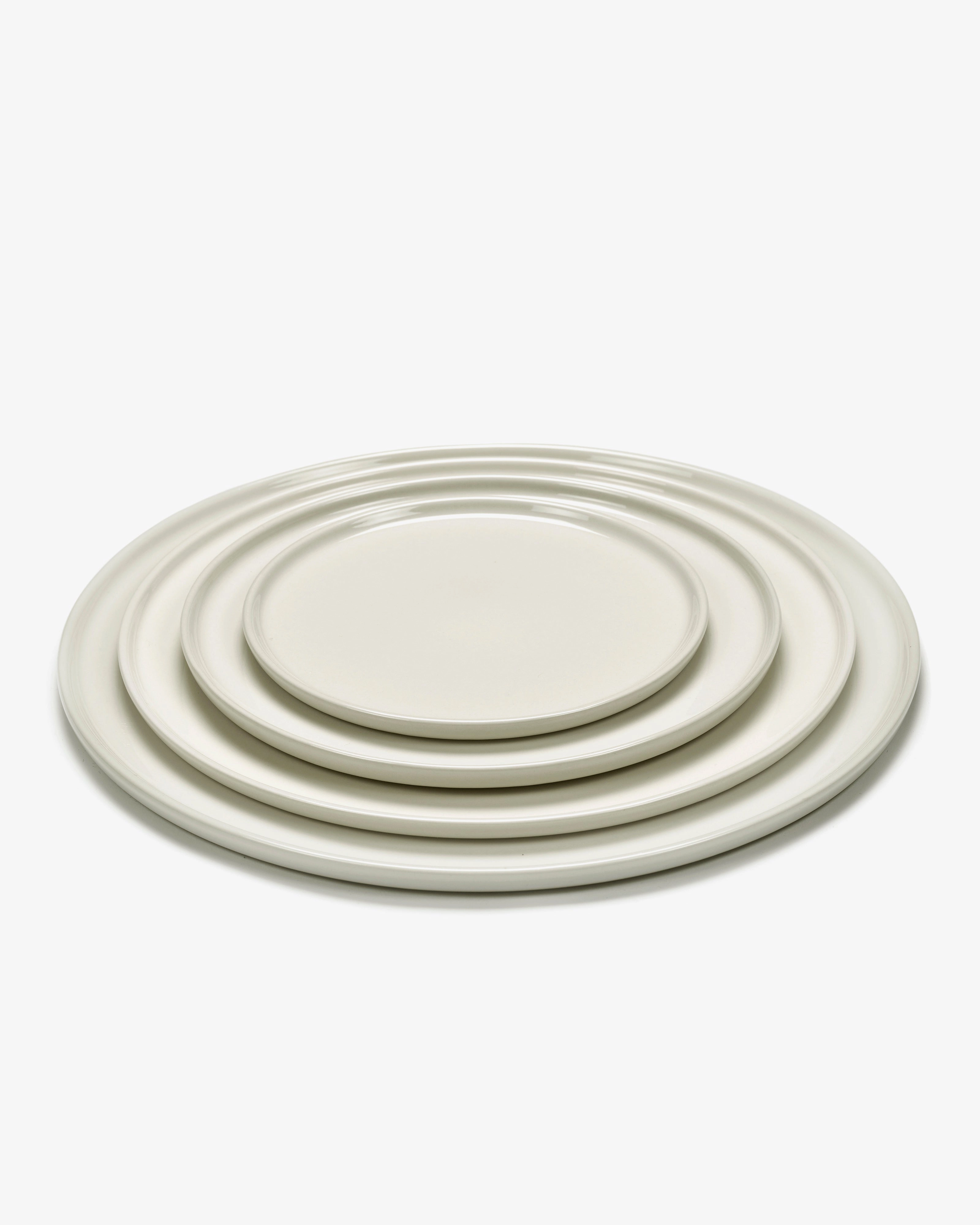 Low dinner plate ivory Cena