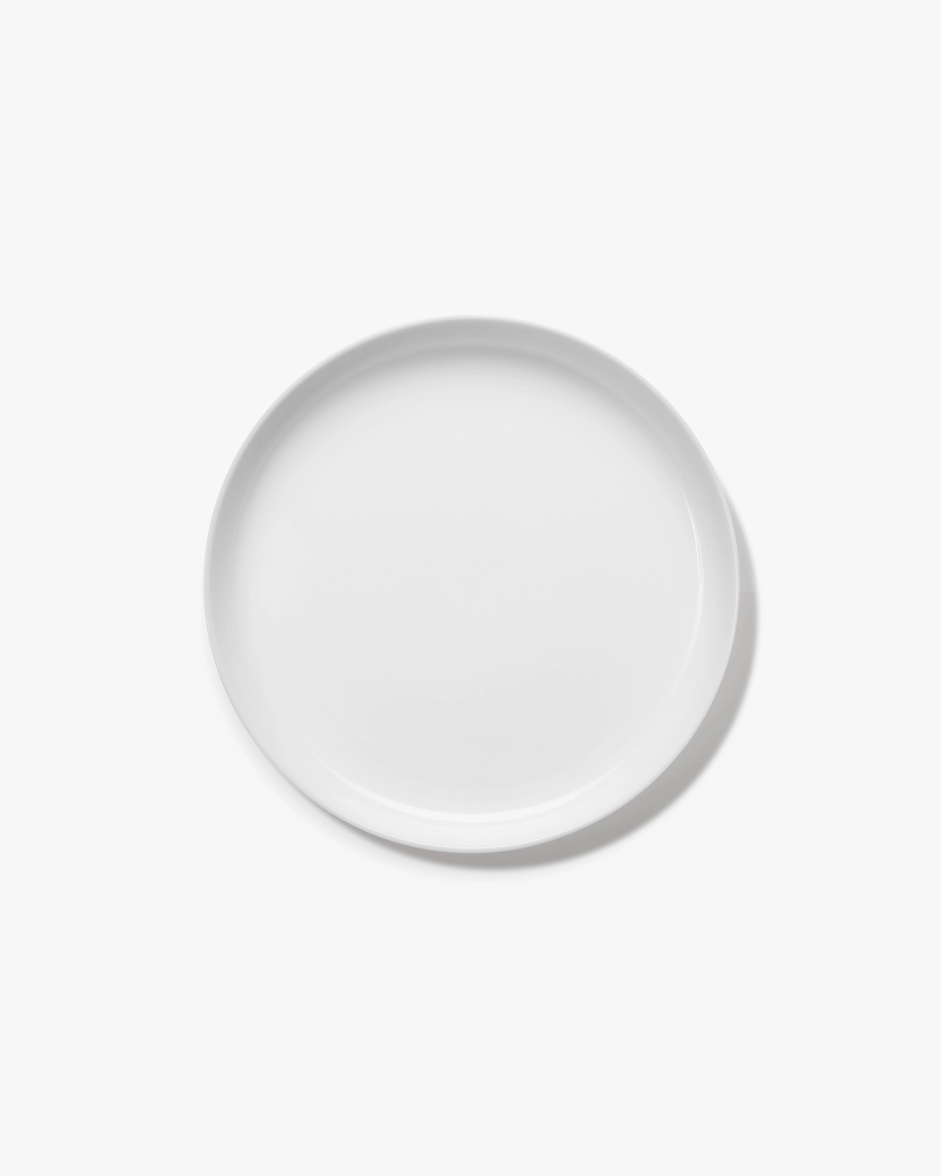 Low dinner plate white matt Passe-partout