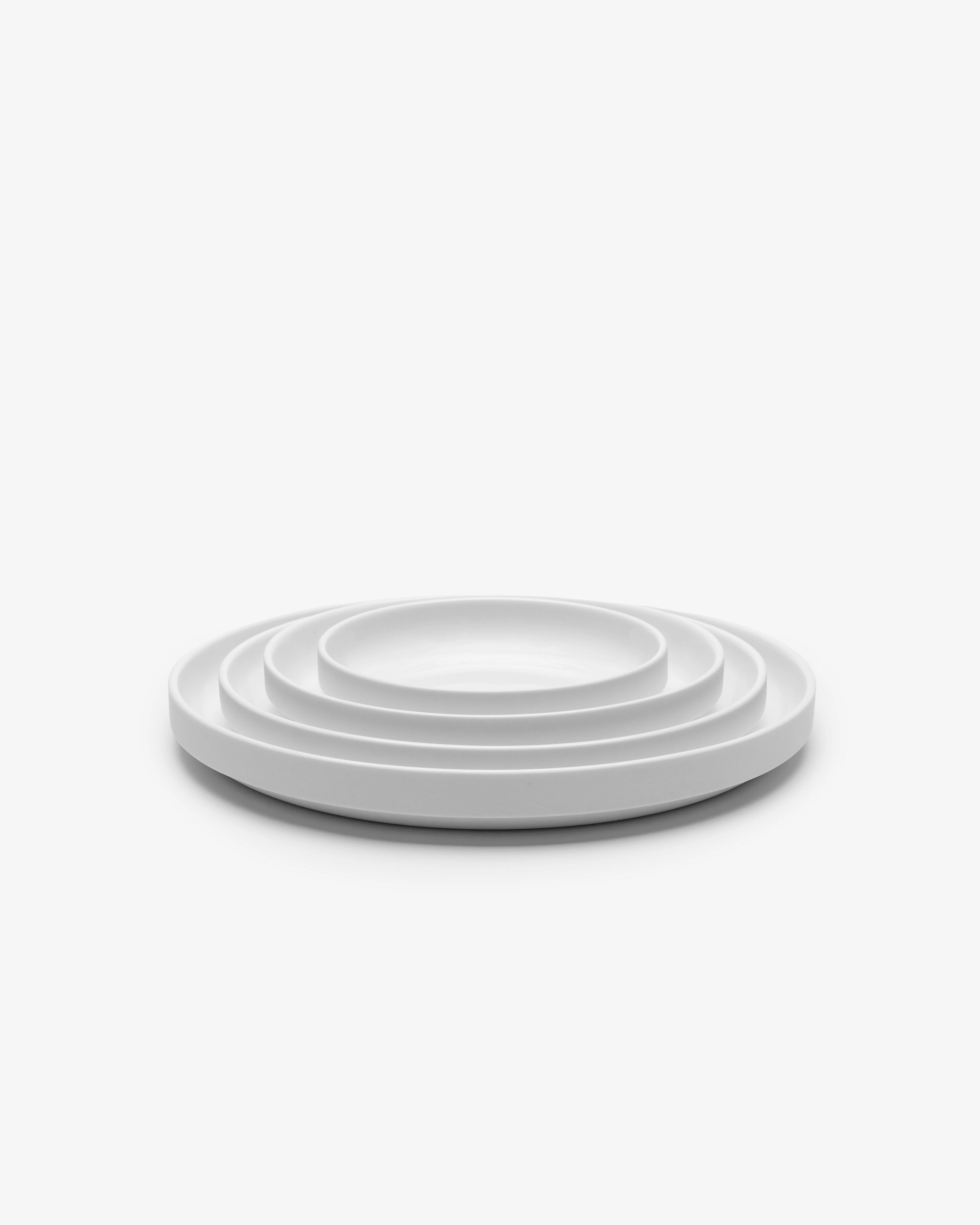 Low starter plate white matt Passe-partout
