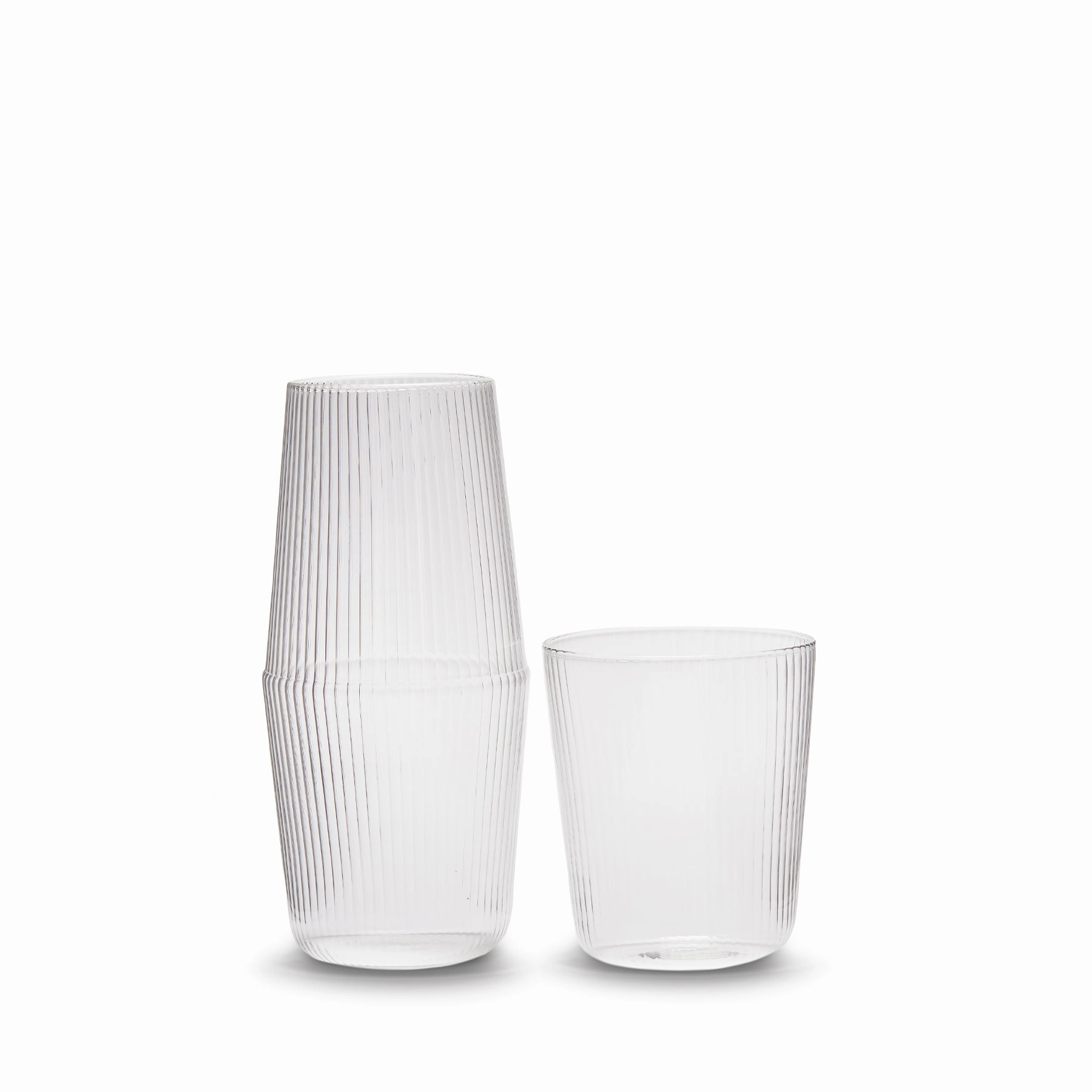 Luisa Bonne Nuit Carafe and Cup in Millerighe Glassware Tabletop & Kitchen sale