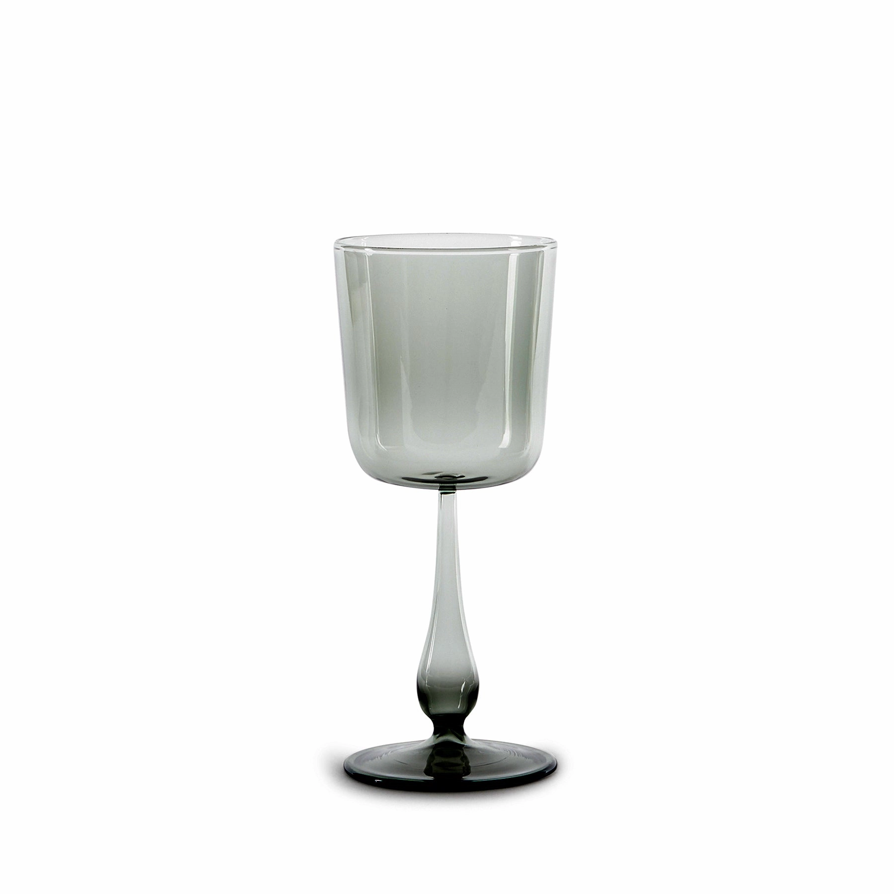 Luisa Calice Stem Glass in Fog (Set of 2) Glassware Tabletop & Kitchen sale