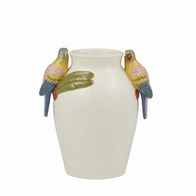 Macaw Ceramic Vase 20.5x15.5x22cm Multi Cheap Vases for home