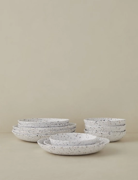 Madelle Recycled Melamine Dinnerware (12-Piece Set) Dinnerware tableware promo