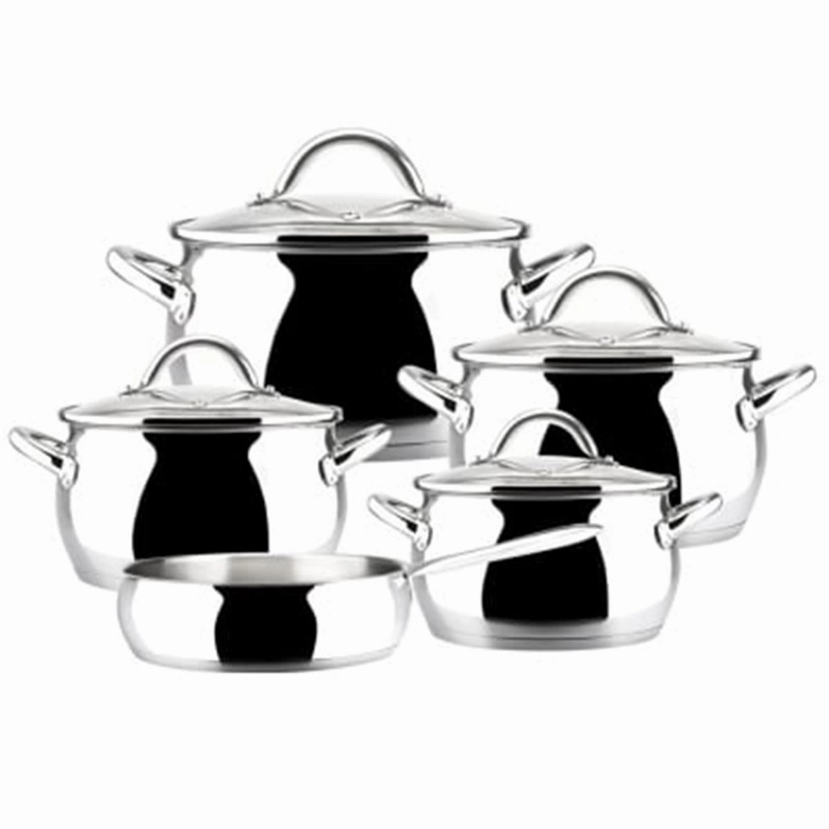 Magefesa 01BXKUCHE09 Kuchen Stainless Steel Cookware Set - 9 Piece Cookware hot cookware outlet
