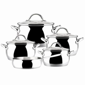 Magefesa 01BXKUCHE09 Kuchen Stainless Steel Cookware Set - 9 Piece Cookware hot cookware outlet