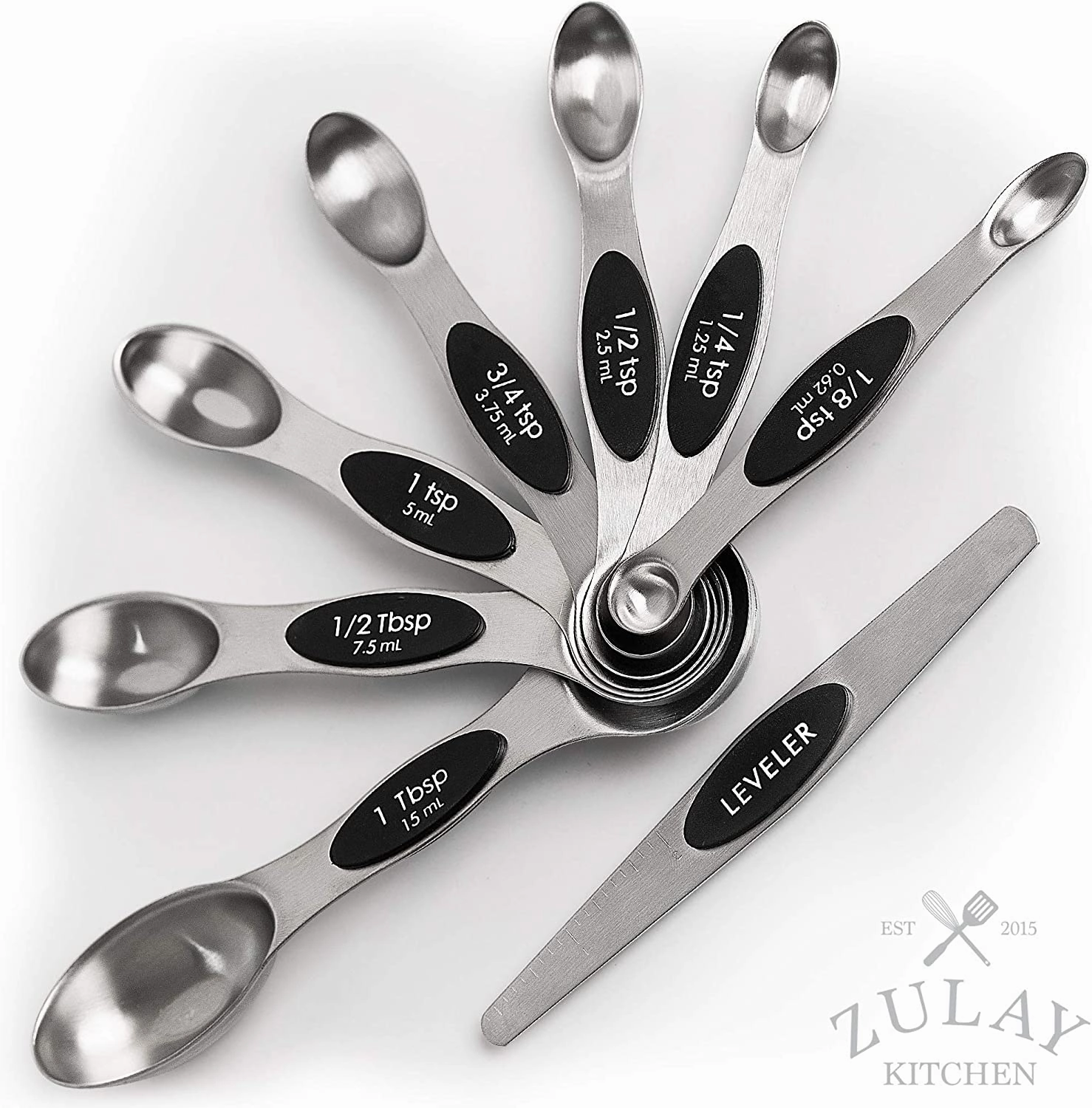 Magnetic Measuring Spoons with Leveler