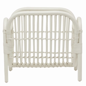 Makassar Rattan Magazine Holder (Pristine White) Home Decor Office Organization Convenient shopping