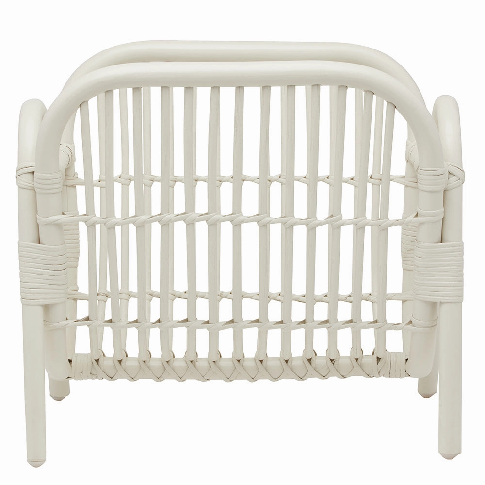 Makassar Rattan Magazine Holder (Pristine White) Home Decor Office Organization Convenient shopping