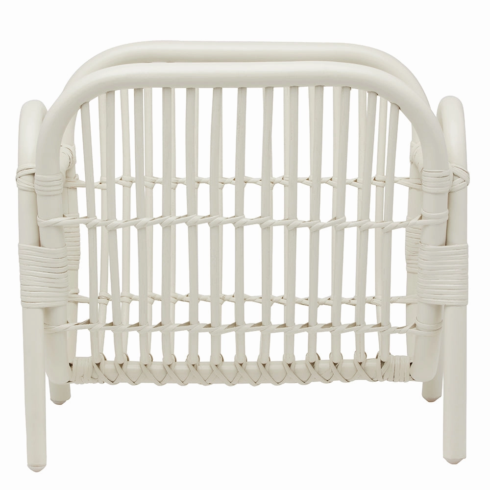 Makassar Rattan Magazine Holder (Pristine White) Decorative Baskets clearance deals