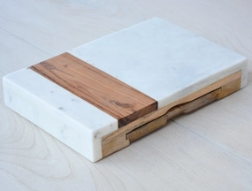 marble and acacia cheese set Entertaining Servingware discount