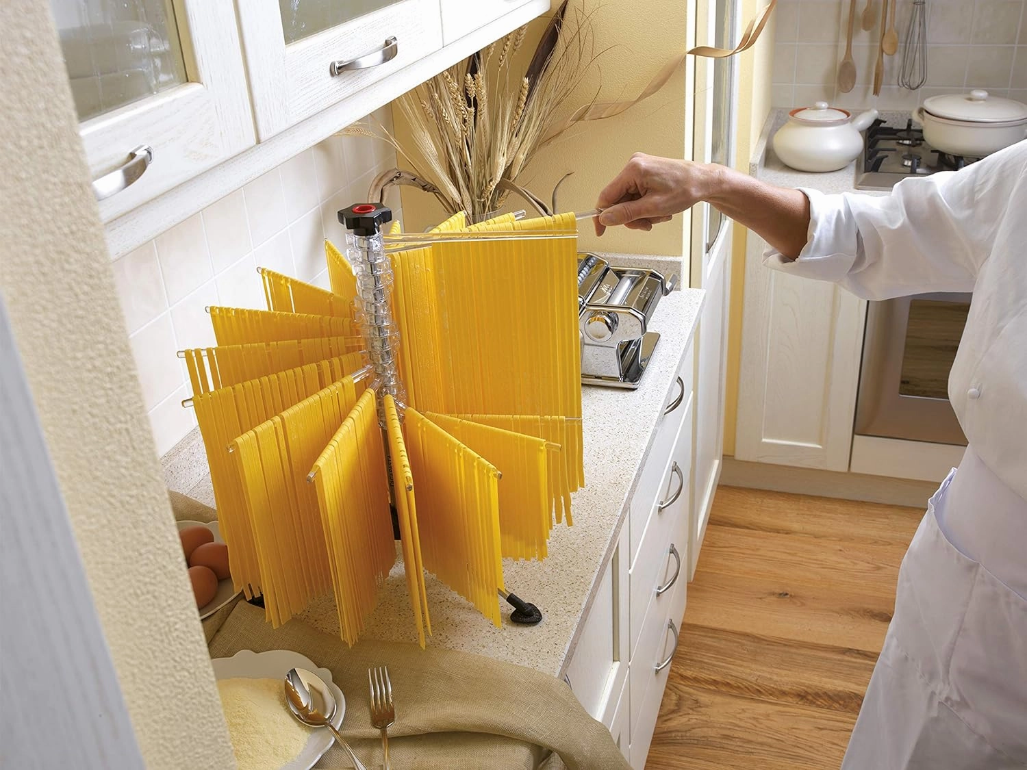Marcato Atlas Collapsible Pasta Drying Rack, Made In Italy