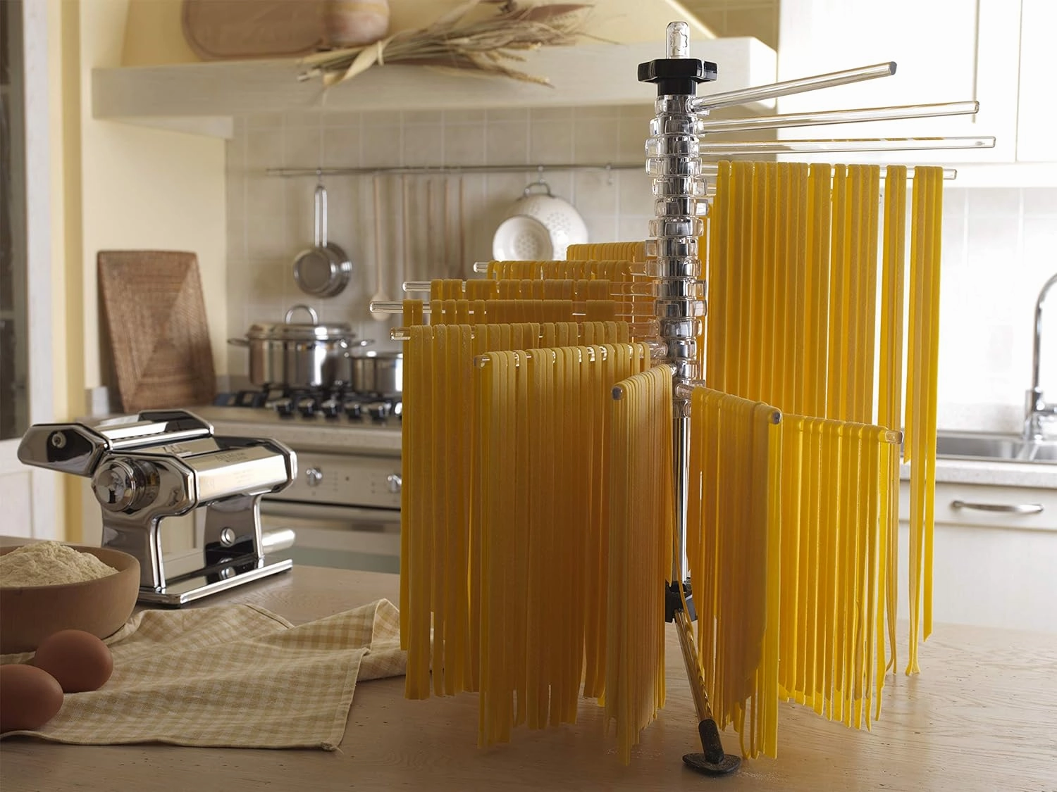 Marcato Atlas Collapsible Pasta Drying Rack, Made In Italy