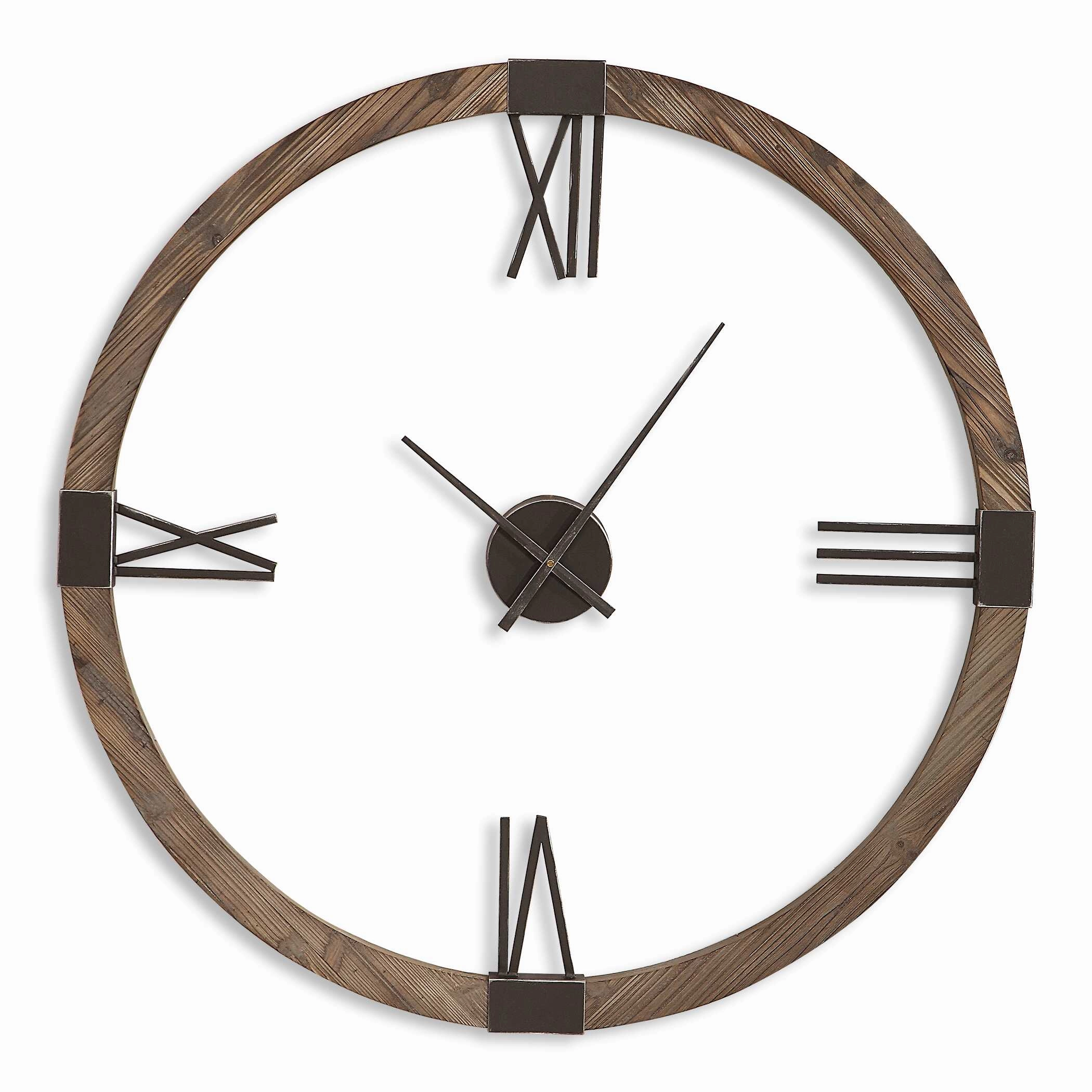 Marcelo Wall Clock Aged Iron Clocks decor discount