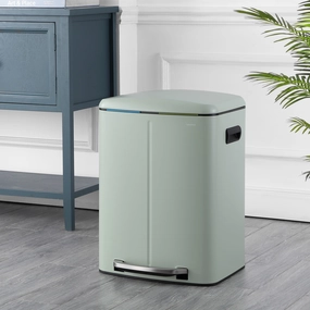 Marco Rectangular 10.5-Gallon Double Bucket Trash Can with Soft-Close Lid Cooking Tools & Accessories mega discount