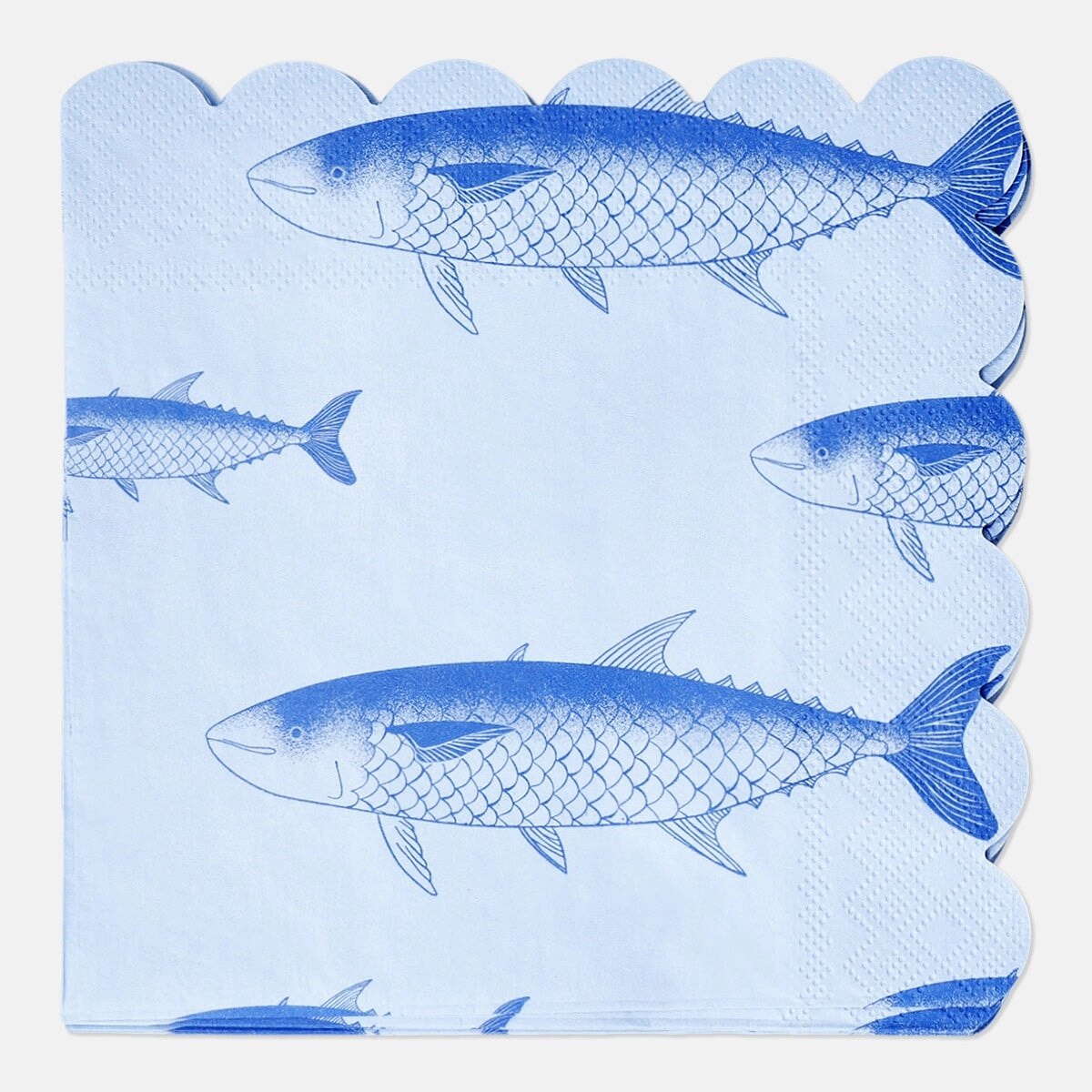 Maritime napkins with fish - 16 pcs Kitchen Tableware at affordable prices
