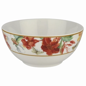 Maui Bowl, Set of Four; White Serving Bowls Entertaining Set