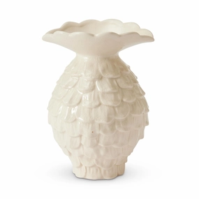 Maui White Crackle Vase Large D14.5X21cm Cheap Vases for home