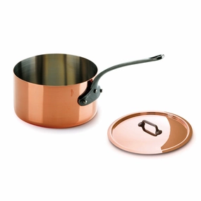 Mauviel M'150 Ci Saucepan With Cast Iron Handle and Lid, 5.5 Inch Cookware online kitchen sale