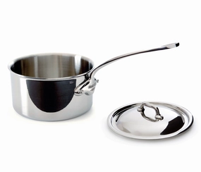 Mauviel M'Cook 0.9 qt. Stainless Steel Saucepan & Lid Cookware online kitchen sale