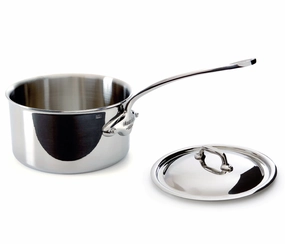 Mauviel M'Cook 1.9 qt Stainless Steel Saucepan & Lid Cookware online kitchen sale