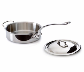 Mauviel M'Cook 3.2 qt. Stainless Steel Saute Pan & Lid Cookware online kitchen sale