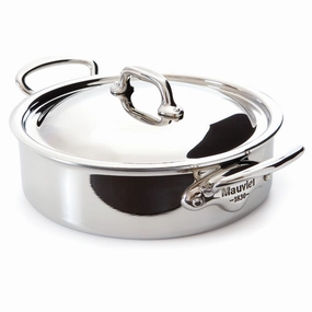 Mauviel M'Cook 3.4 qt. Stainless Steel Rondeau With Lid Cooking Tools & Accessories mega discount