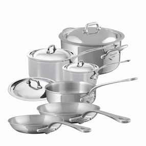 Mauviel M'Cook Stainless Steel 10 Piece Cookware Set Bakeware online promo