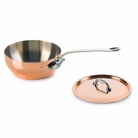 Mauviel M'Heritage M'150s 1.7 qt. Curved Splayed Saute & Lid Stainless Handle Cookware online kitchen sale