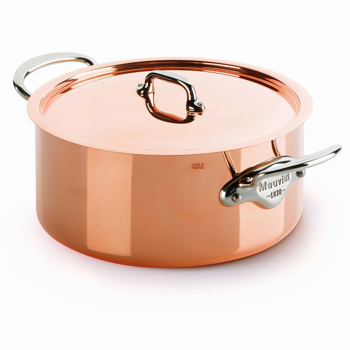 Mauviel M'Heritage M'150s 6.4 qt. Stewpan & Lid Cast Stainless Handle Bakeware online promo