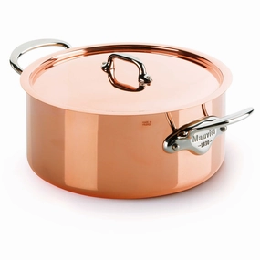 Mauviel M'Heritage M'150s 6.4 qt. Stewpan & Lid Cast Stainless Handle Bakeware online promo