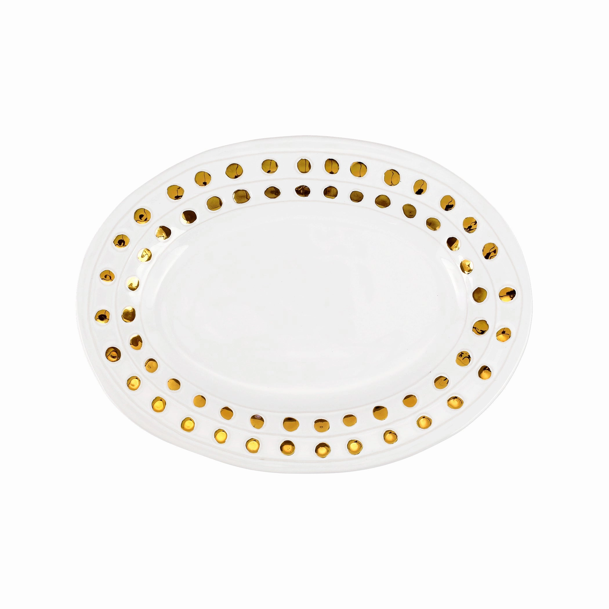 Medici Gold Medium Oval Platter Serveware deals online