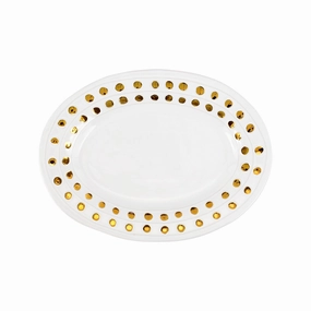 Medici Gold Medium Oval Platter Serveware deals online