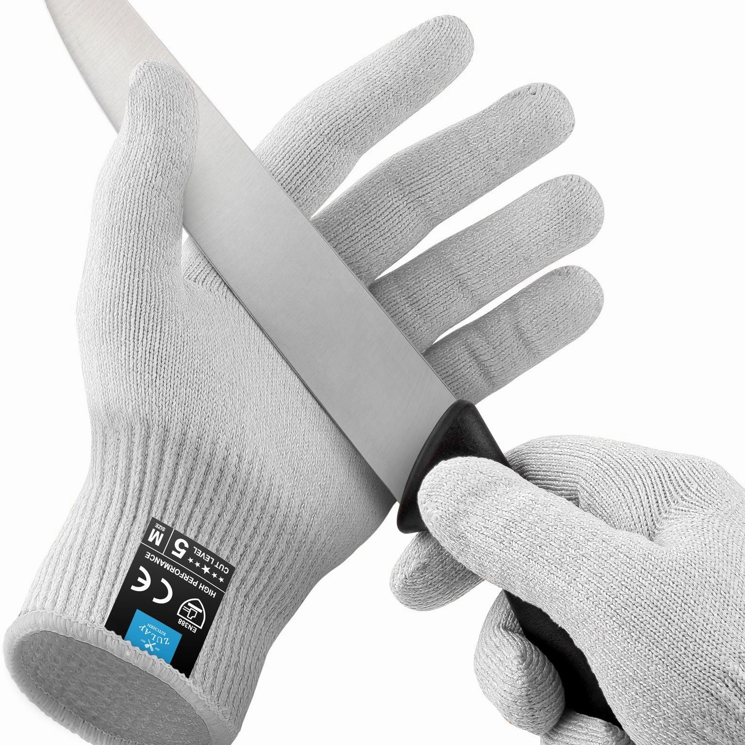 Medium Cut Resistant Gloves Food Grade Level 5 Protection
