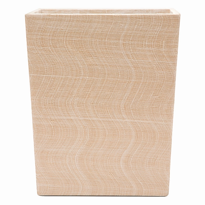 Merida Natural Silken Abaca Rectangle Wastebasket