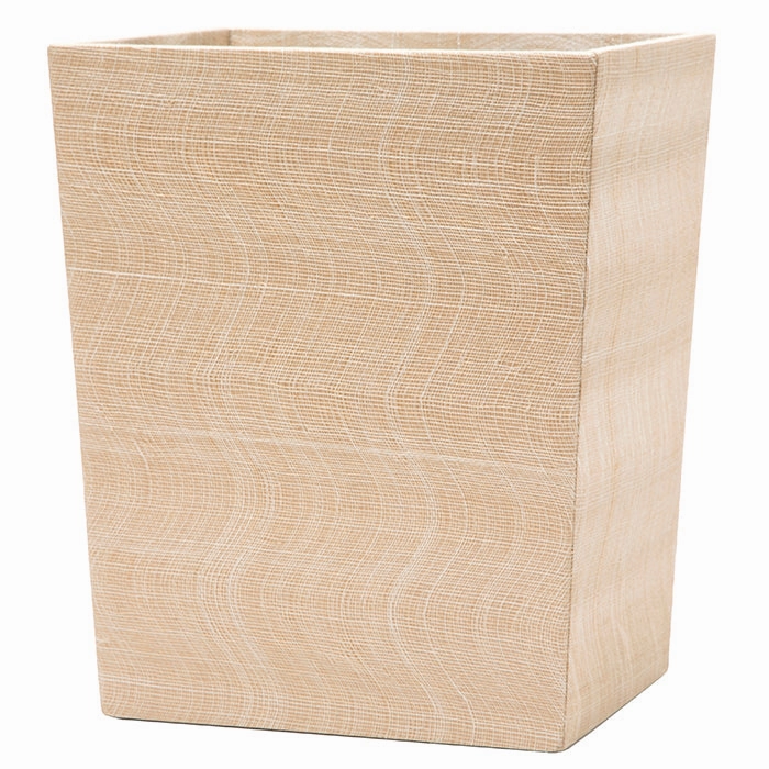 Merida Natural Silken Abaca Rectangle Wastebasket Home Decor Office Organization Convenient shopping