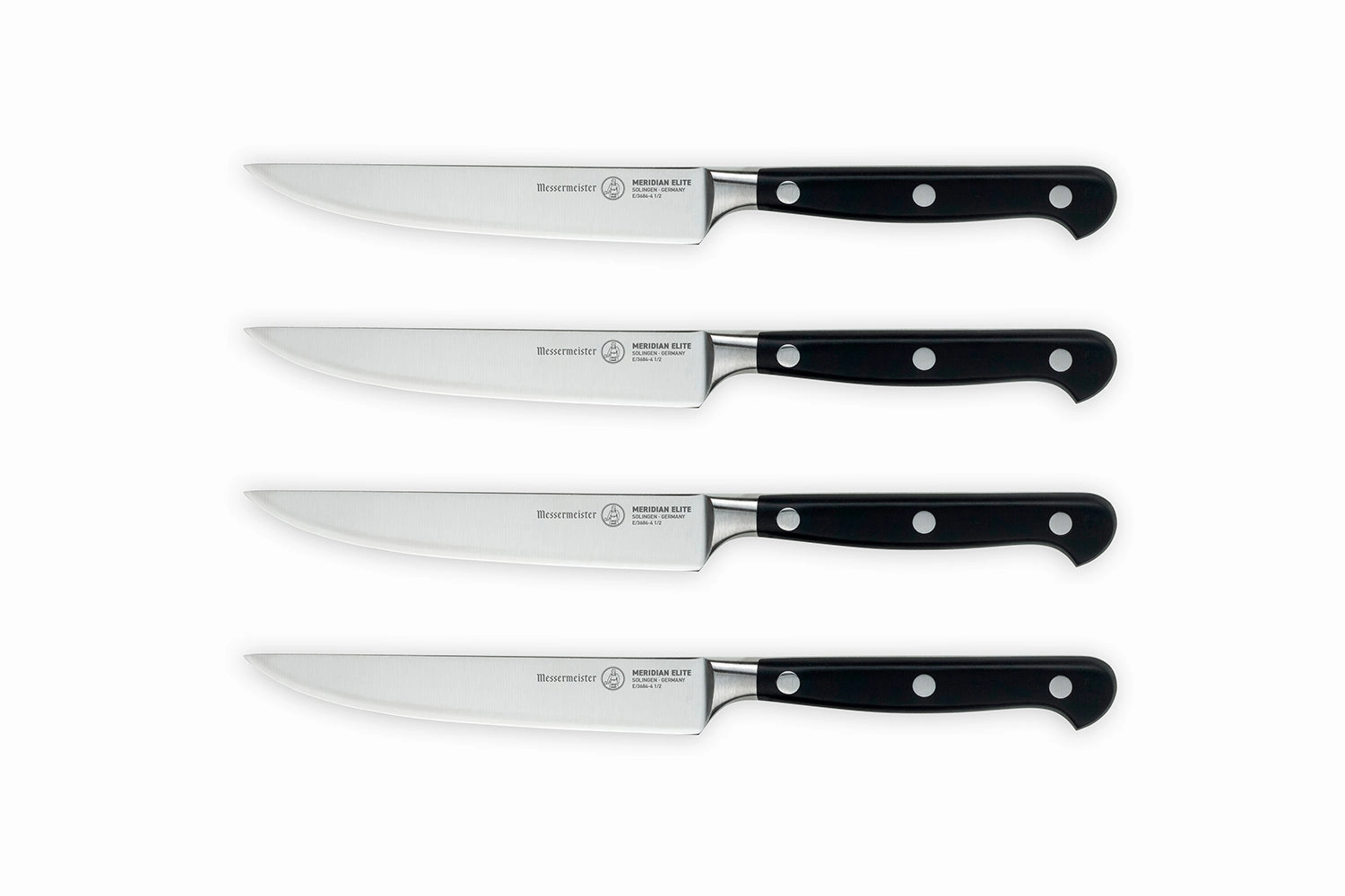 Messermeister Meridian Elite 4 Piece Fine Edge Steak Set Cutlery outlet discounts