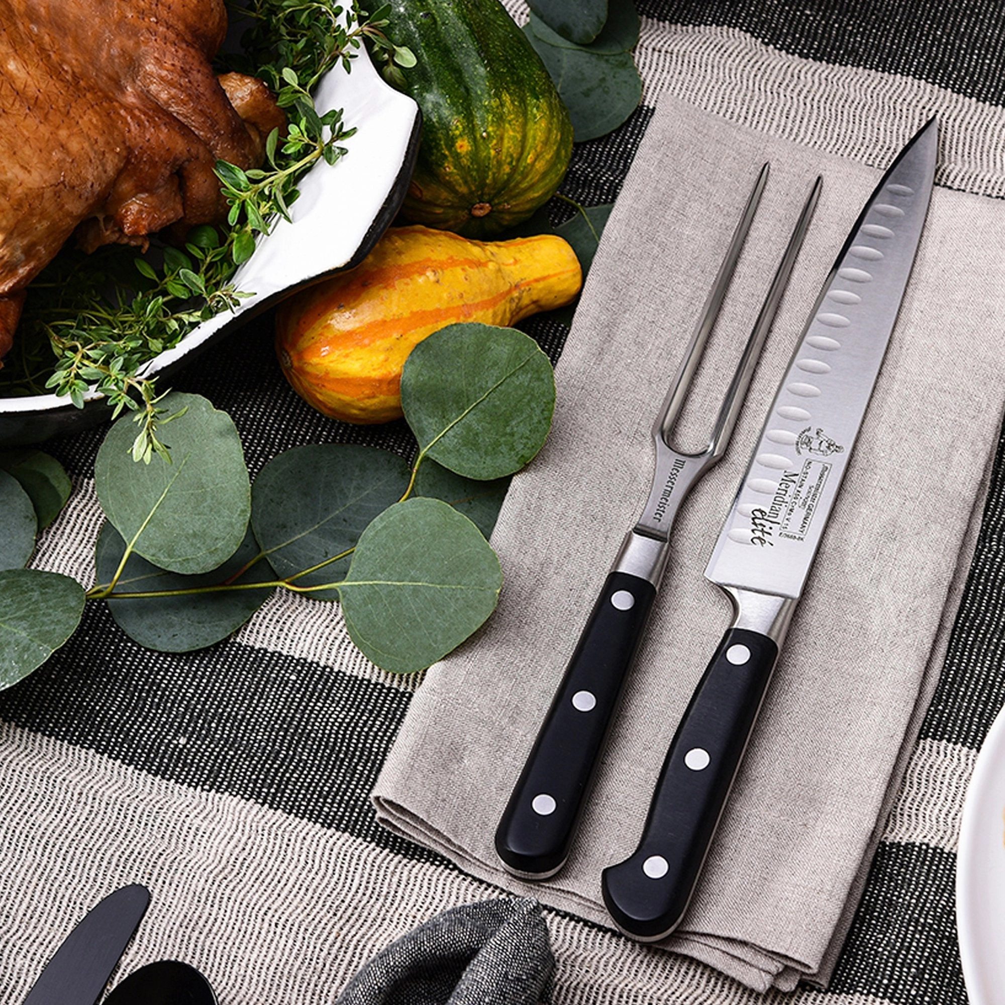 Messermeister Meridian Elite Kullenschliff 2 Piece Carving Set