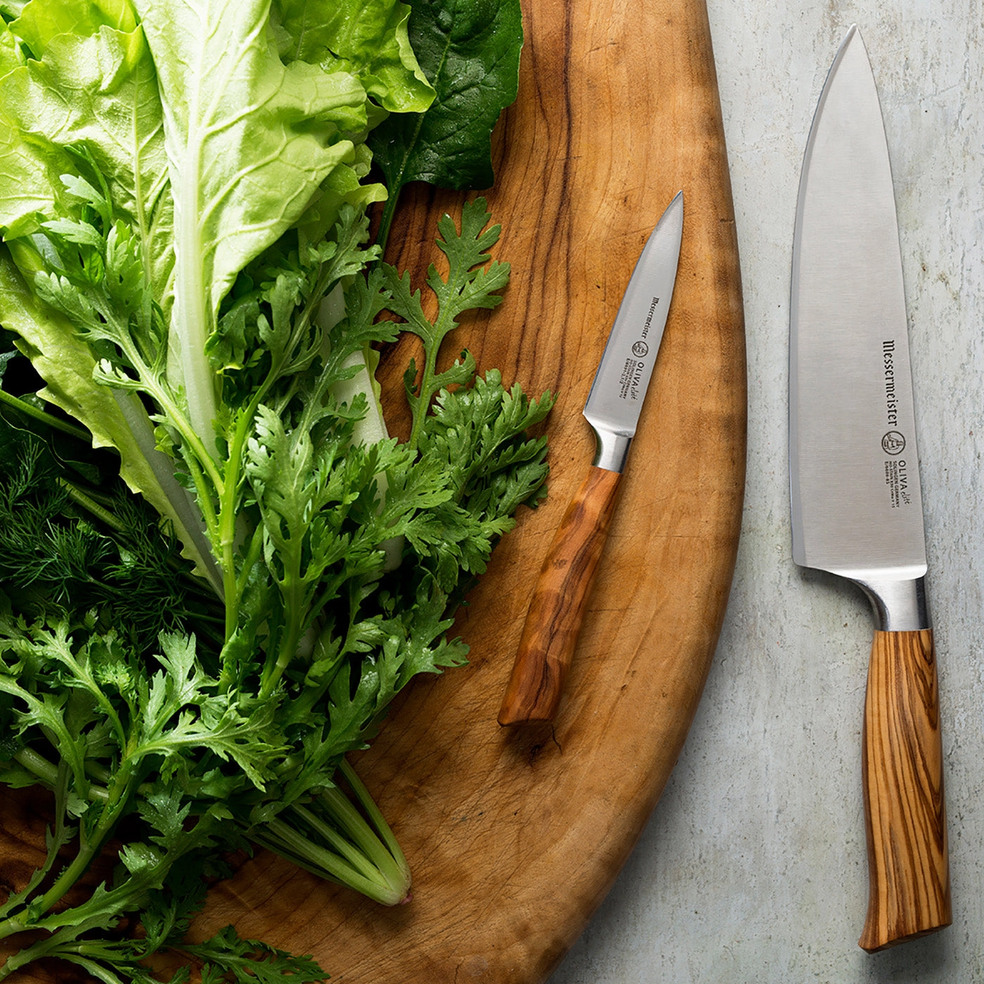 Messermeister Oliva Elite 2 Piece Chef's Knife & Paring Knife Set